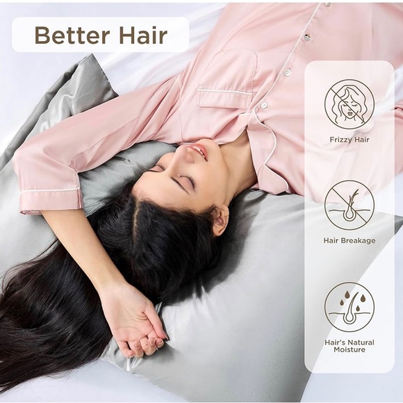 Bedsure Satin Pillowcase for Hair and Skin Queen - Picture 2 of 5